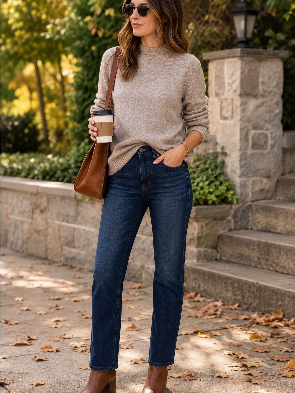 Madewell Dark Blue Straight Leg Jeans